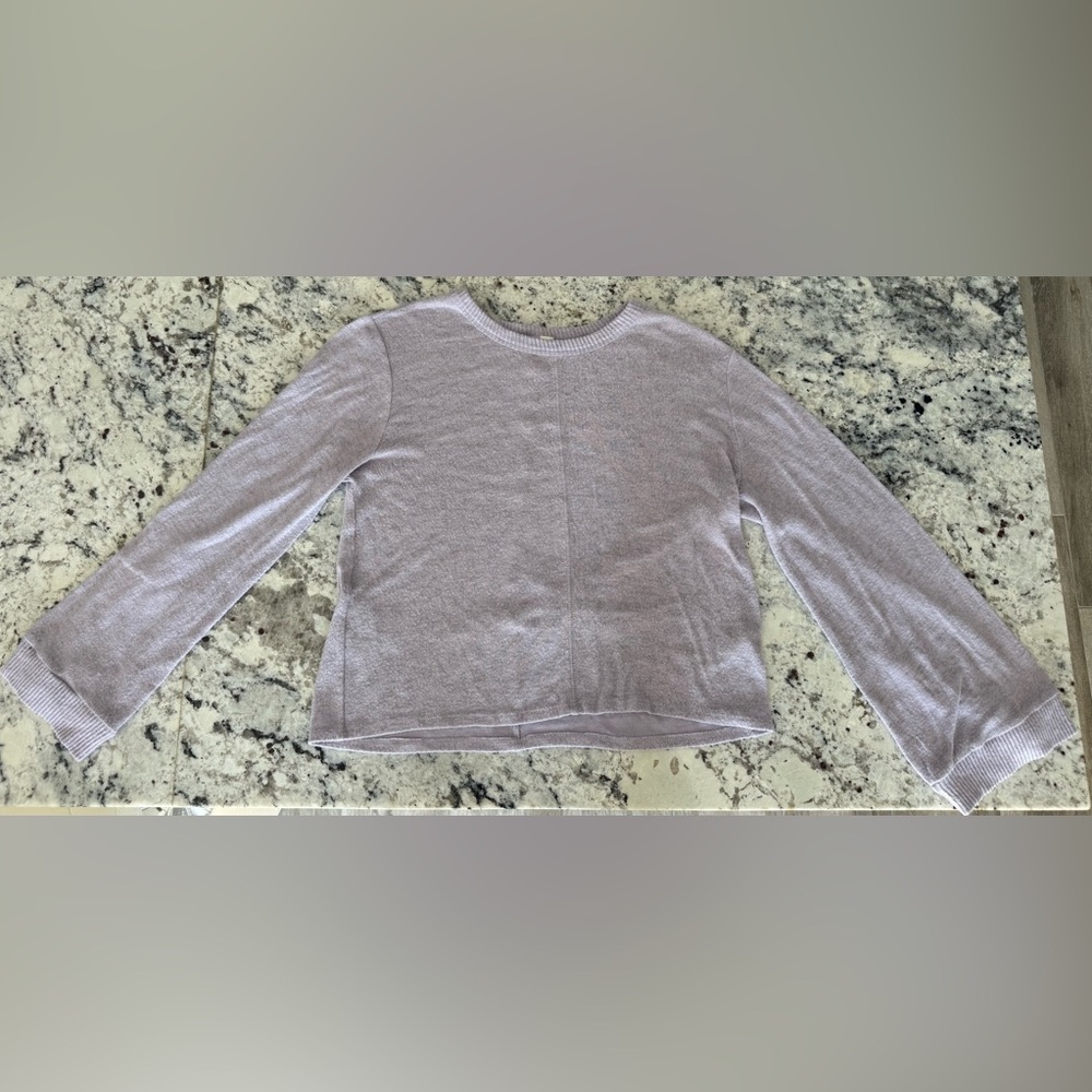Francesca’s Alya Lavender Knit Top XS